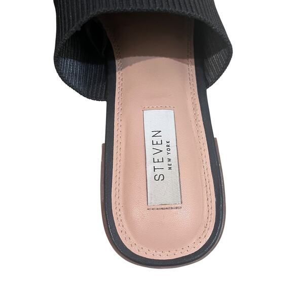 Steven New York Women's Size 9 Valdez Knit Mules Black Slip On Pointed Toe - Picture 8 of 8